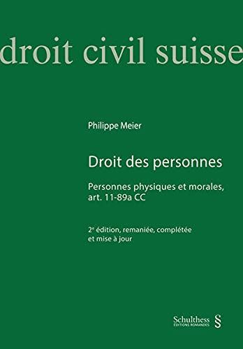 Droit Des Personnes . Personnes Physiques Et Morales . Art. 11-89a Cc
