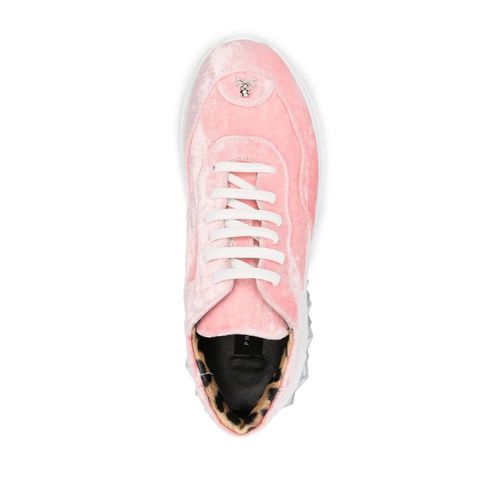 Philipp Plein Baskets En Velours - Rose