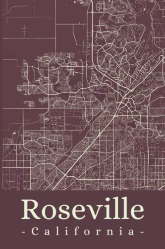 Roseville California: Your City, Your Region, Your Home! | Composition Notebook 6x9 Plaid 120 Pages