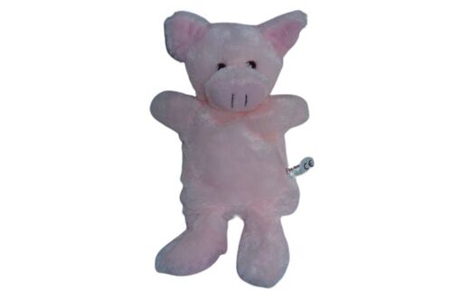Doudou marionnette cochon rose Toi Toys