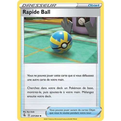 Carte Pokemon - Rapid Ball - 237/264 - Épée Et Bouclier 8 - Poing De Fusion