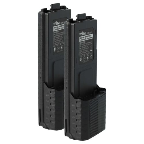 vhbw 2x Batterie compatible avec Pofung UV-5RE, UV-5RA, UV-5R radio talkie-walkie (3800mAh, 7,4V, Li-ion)