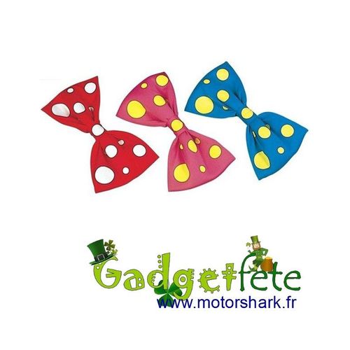 Gros Noeud Papillon De Clown - Bleu