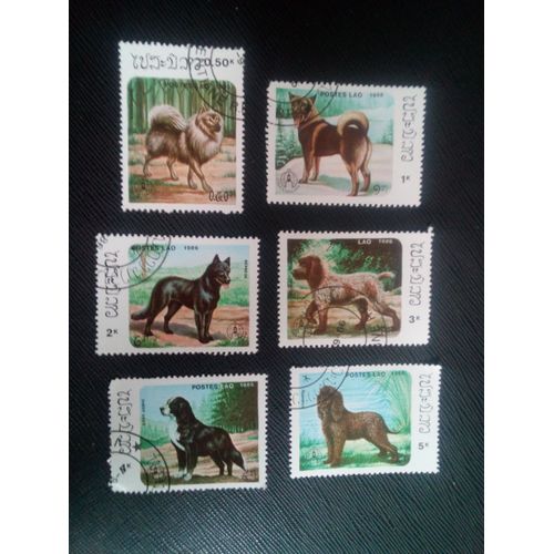 Timbre Laos Yt 736 A 741 Exposition Philatélique Internationale Stockholmia'86 1986 ( 041105 )