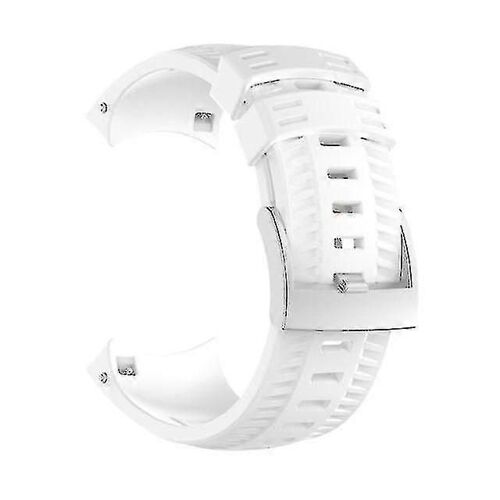 Bracelet De Montre En Silicone De Remplacement Blanc Suunto 9 - Haute Qualité