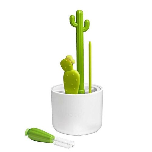 Brosse à bouteille Cactus, brosse à paille, ensemble de brosses de nettoyage multifonctionnelles, nettoyage plein angle
