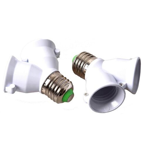 2x Adaptateur E27 E27 Vers Convertisseur À Baïonnette Double Vis