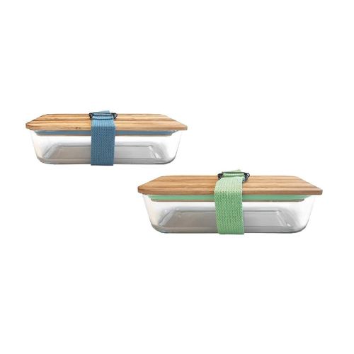 Lunch Box En Bambou Et Verre Cookut