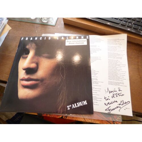 Francis Lalanne - 2° Album - Avec Dédicace -  Elle Est Toute Seule - Disque Les 3 Oranges Bleues  6313 089 