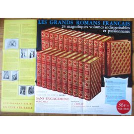 Affiche "Les Grands Romans Français" Éditions Socardis 46/64 Cm