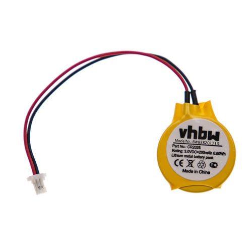 vhbw Pile BIOS universelle pour divers modèles d'ordinateurs notebooks (200mAh, 3V, Li-Mn)