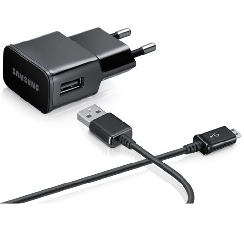 Samsung Eta-U90ebe - Chargeur De Voyage 2a D'origine Avec Câble Micro-Usb Vers Usb 1.5 M - Noir