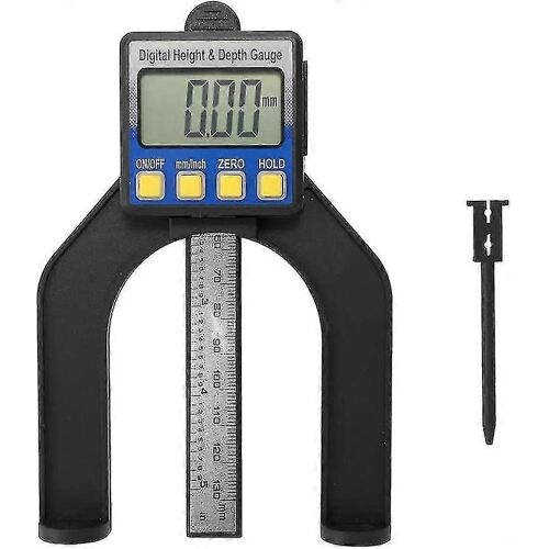 Jauge de profondeur 0-85mm Haute précision Lcd Affichage numérique Étrier coulissant Vernier Étrier Règle Altimètre et Jauge de profondeur