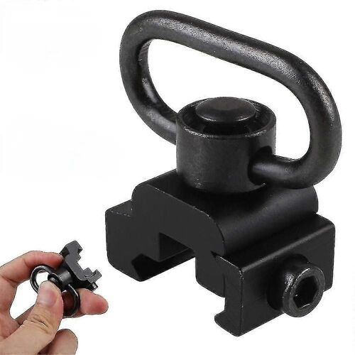 Fixation pivotante à dégagement rapide Qd Sling avec support de rail Picatinny 20mm Noir (XIATIAN)