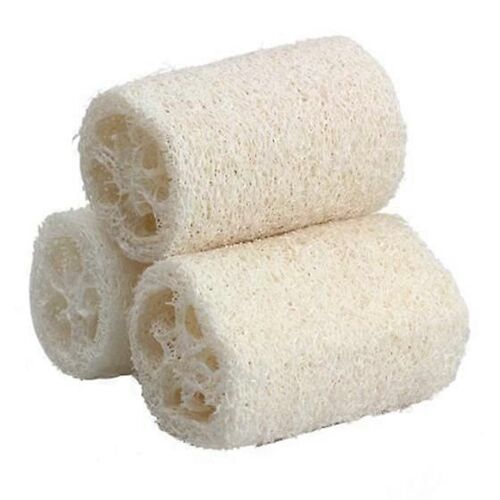 3pcs Naturel Loofah Bain Corps Douche Éponge Épurateur ()
