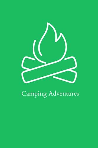 Camping Adventures: Colorful Blank Lined Notebook
