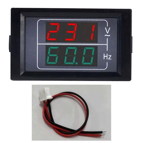Panneau de voltmètre AC numérique Ac50-500v Compteur de fréquence 10.0-99.9 Hz Affichage LED