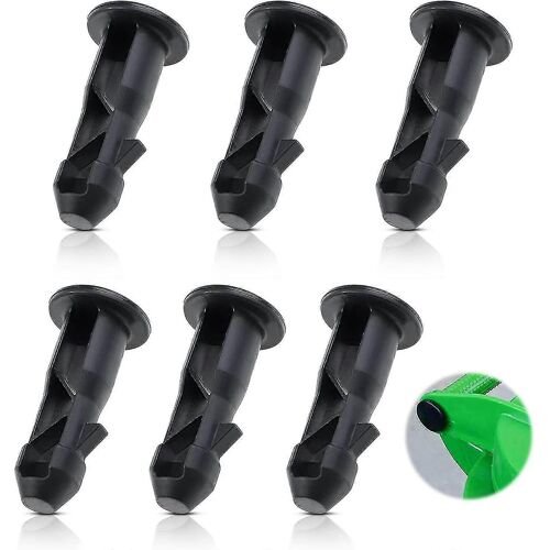 3 paires de goupilles de charnière de couvercle de poubelle à roulettes, 67 mm x 31 mm en plastique noir adaptées aux poubelles à roulettes domestiques de 240 l / yy