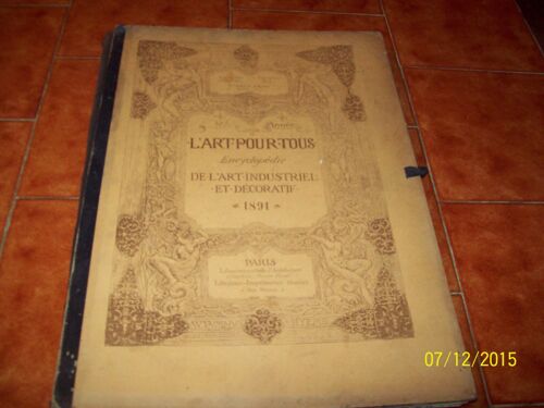 Encyclopedie De L Art Industriel Et Decoratif 1891 30 Eme Année