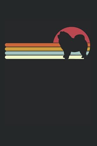 Chow Chow Silhouette Sonnenuntergang Für Hundebesitzer: Din A5 Liniert 120 Seiten / 60 Blätter Notizbuch Notizheft Notiz-Block Lustige Chow-Chow Hunde Motive Für Hundeliebhaber