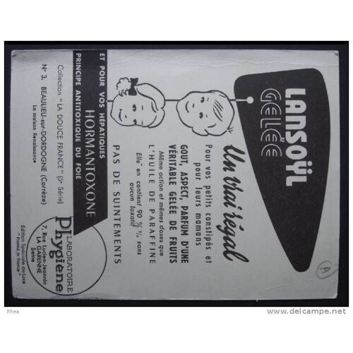 Cartes Publicitaires Lansoyl Gelée