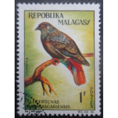Madagascar N°380 Oiseau Oblitéré