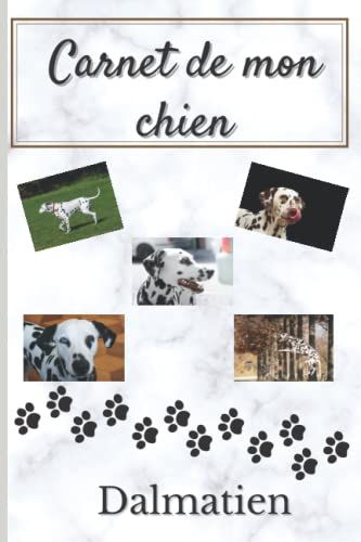 Carnet De Mon Chien Dalmatien: Carnet De Souvenir De Mon Chien Dalmatien | Cahier De Suivi De La Vie De Mon Chien | Suivi Des Souvenirs De Mon Chien | ... 15,24 Cm X 22,86 Cm Pour Transporter Partout