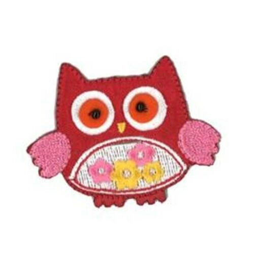 Motif Thermocollant - Chouette Rouge