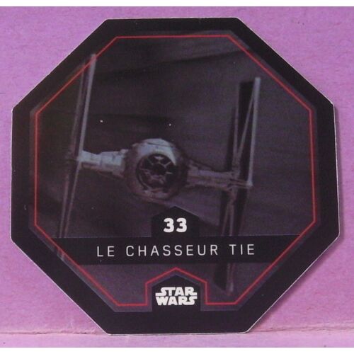 Star Wars - N°33 /54 - " Le Chasseur Tie " - Jeton Cosmic Shells / Leclrec / Lucasfilm Ltd
