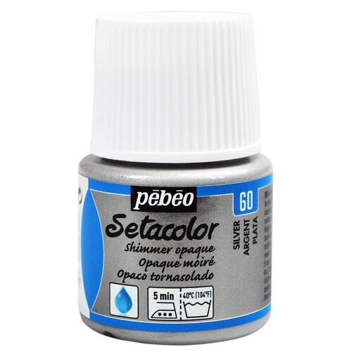 Peinture Tissu - Setacolor - Moiré Argent - 45 Ml