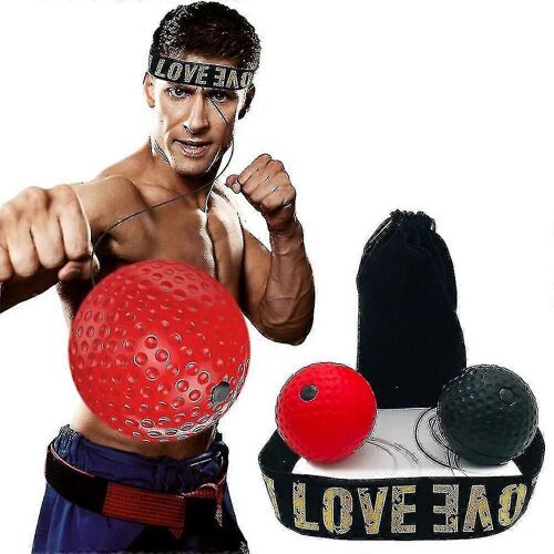 Boxe Réaction Balles Réflexe Ball Head Band Fighting Speed Training Punch Ball Muay Tai Mma Sanda Boxer Raising Reaction Force