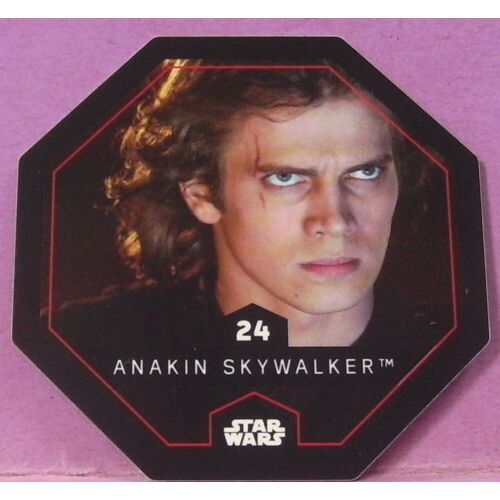 Star Wars - N°24 /54 - " Anakin Skywalker " - Jeton Cosmic Shells / Leclrec / Lucasfilm Ltd