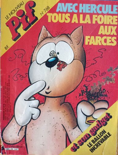 Le Nouveau Pif N° 768 - Avec Hercule Tous À La Foire Aux Farces - Gadget : Le Ballon Increvable