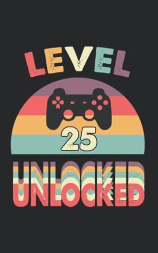 Birthday Level 25 Unlocked Happy 25th Birthday 25 Years Old Gift For Gaming