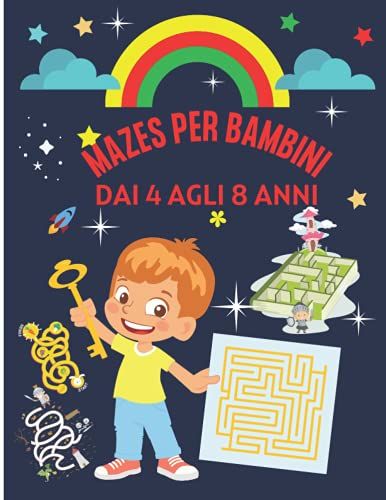 Mazes Per Bambini Dai 4 Agli 8 Anni: Labirinti Di Ricerca Del Cervello Per Prescolari | Libro Di Lavoro Di Tracciamento Visivo | Libro Di Attivitã Per ... - Enigmi, Giochi E Risoluzione Dei Problemi