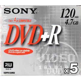 SONY DVD + R LOT DE 5