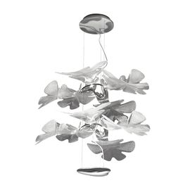 Artemide Lampe À Suspension Chlorophilia 2 (Diffuseurs Transparents, Structure Chrome - Méthacrylate, Technoploymère, Aluminium)