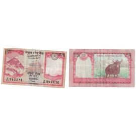 Népal 2020 Billet De Banque Banknote 5 Rupees Five 5 Rs Roupie Yack Montagne