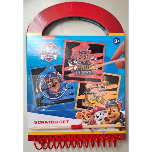 Pat Patrouille - Livre De Grattage - 15 Pages + Batonnet