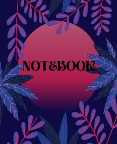 Notebook: College Line Notebook 7.5x9.25in 100 Pages