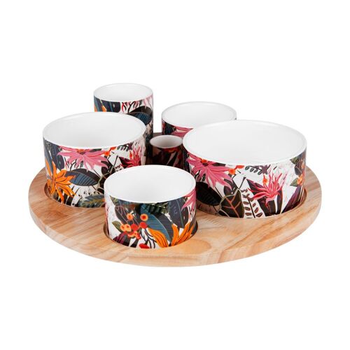 Service Apéritif 6 Pièces Taiana 31 Cm