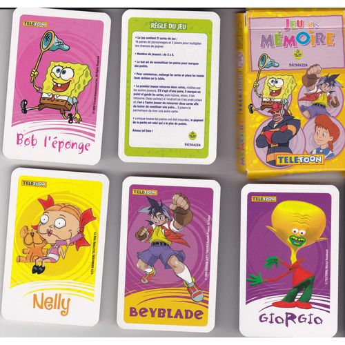 Jeu De Cartes De Mémoire /Télétoon
