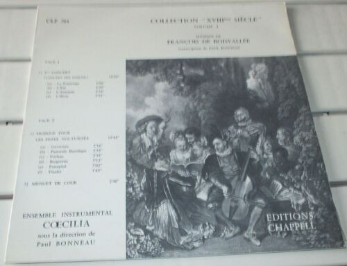 Collection 18ème Siècle - Volume 3-Musique De François De Boisvallée - Transcription De François Bonneau  -5ème Concert  (Concert De Saisons) -Musique Pour Les Fêtes Nocturnes-Menuet De Cour