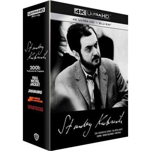 Coffret Stanley Kubrick : 2001, L'odyssée De L'espace + Full Metal Jacket + Shining + Orange Mécanique + Spartacus - 4k Ultra Hd + Blu-Ray