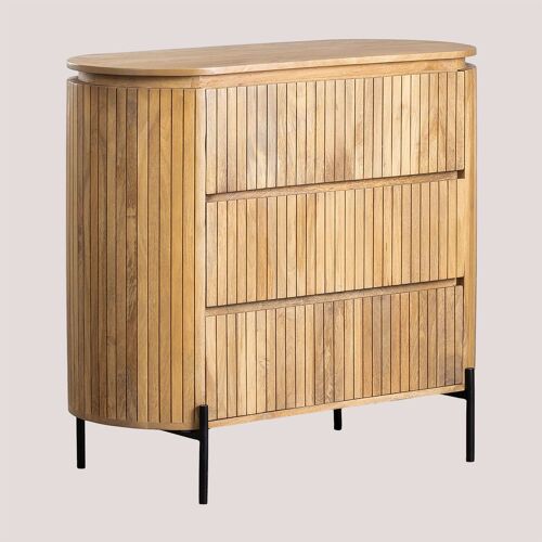 Commode En Manguier Analis Bois Naturel