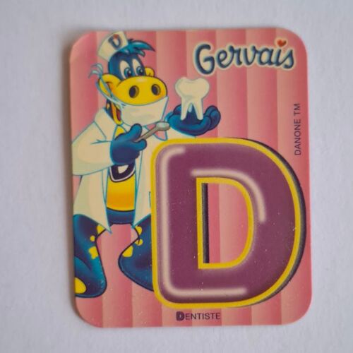 Magnet Gervais Danone Lettre D Dentiste Métier Ancienne Série Lettre Alphabet