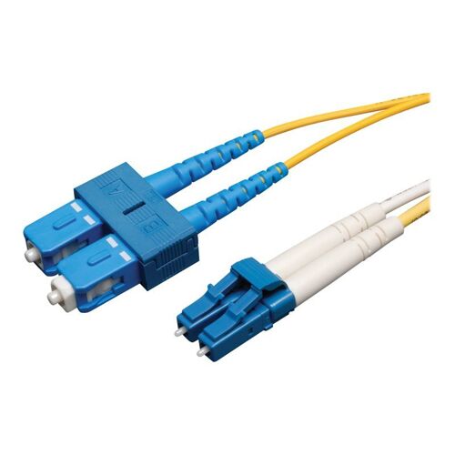 Eaton Tripp Lite Series Duplex Singlemode 9/125 Fiber Patch Cable (LC/SC), 2M (6 ft.) - Cordon de raccordement - mode unique LC (M) pour mode unique SC (M) - 2 m - fibre optique - duplex - 9 /...