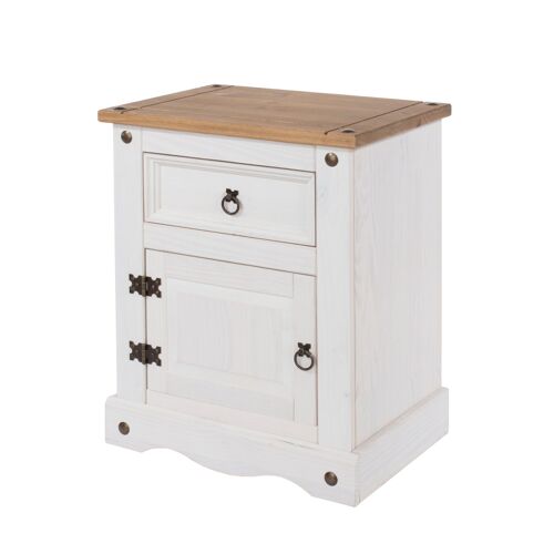Coririte 1 Porte, Une Armoire De Chevet De Pin De Tiroir