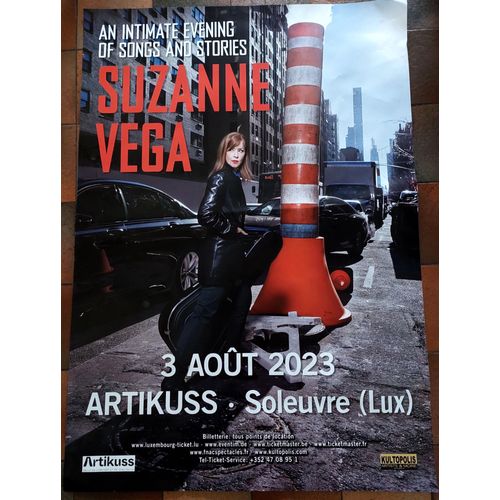 Suzanne Vega - Concert 2023 - Affiche Roulée - Envoi En Tube Taille : 83x120cm