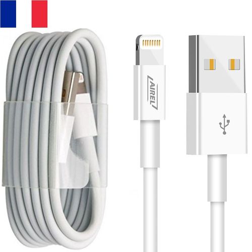Airel® Câble [CHARGE RAPIDE] Chargeur Vers USB Pour [IPhone 13 /Pro/Mini/Pro Max, 12/Pro/Pro Max/Mini, SE 2020,11 /Pro/Pro Max, X,XR,XS,XS Max,8,7,6,5,iPad ] Rechargement Et Synchronisation 1M